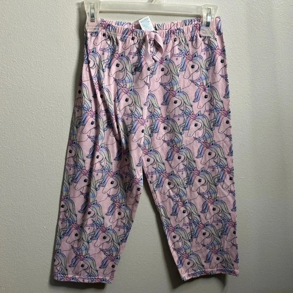 The Children’s Place Girls unicorn Pajama Pants Bottoms Pink Size L (10/12).